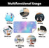 QIYI Multifunctional Office Desk Pad, Water-Resistant PU Leather Mouse Pad, Large Desk Organizer Mat, Mermaid Scales