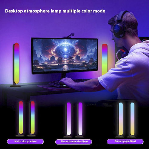 LianGSanSan Set 2, Smart LED Table Lamp, App-Controlled Ambient Light, USB-Powered, of Color Changing