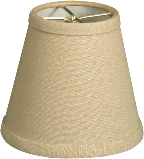 Royal Designs, Inc. CS-988-5LNBG Hardback Empire Chandelier Shade with Trim, 3 x