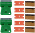 1.5 inches High Visibility Mini Razor Blade Scraper - Green Paint Window Scraper with 5 Metal Blades