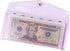 Purple Cash Envelope Wallet PVC Budget Wallet with Reusable PP Frosted Money Pocket Dividers & Month Label Stickers