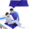 Tubular Slide Sheet for Patient Transfer, 28"x28" Blue Sliding Draw Sheets for Elderly, Hospital Bed, Home Care