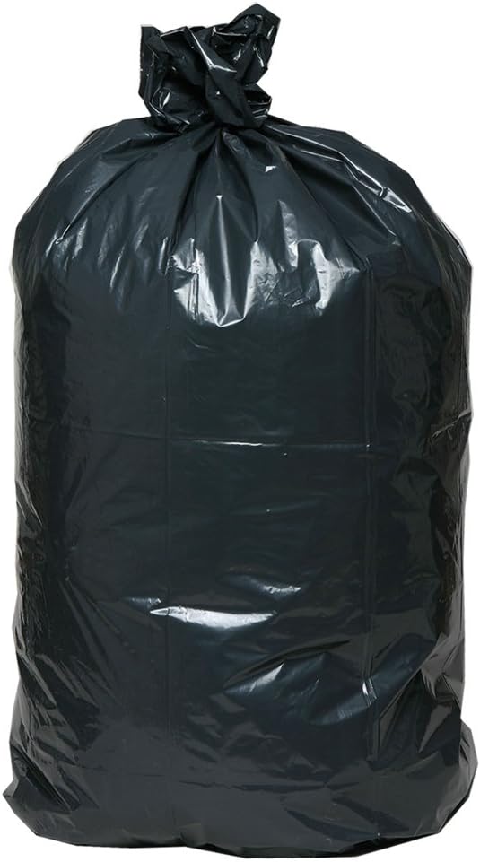 AEP X Heavy Duty Can Liner, 33 Gallon, 1.25 ml, Black (Pack of 100) 0232363