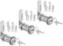 3 Pcs Cabinet Locks with Keys, 1-1/2'' Cam Lock Keyed Alike for Mailbox and Secure Drawer RV Storage