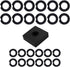 12+12 Sets 1/2 & 3/8" Impact Retaining Ring Clip, Friction Ring Hog Ring with O-Ring for Milwaukee Electric Pneumatic
