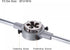 uxcell Die Stock Handle Wrench Set, Adjustable Wrench Hand Tool, M16 x 2 Threading Round Die, 38mm Holder