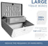 Commercial White-PN6012 Paper Towel Dispenser Wall Mount C-Fold Multifold Trifold Hand Towels Dispenser for Bathroom