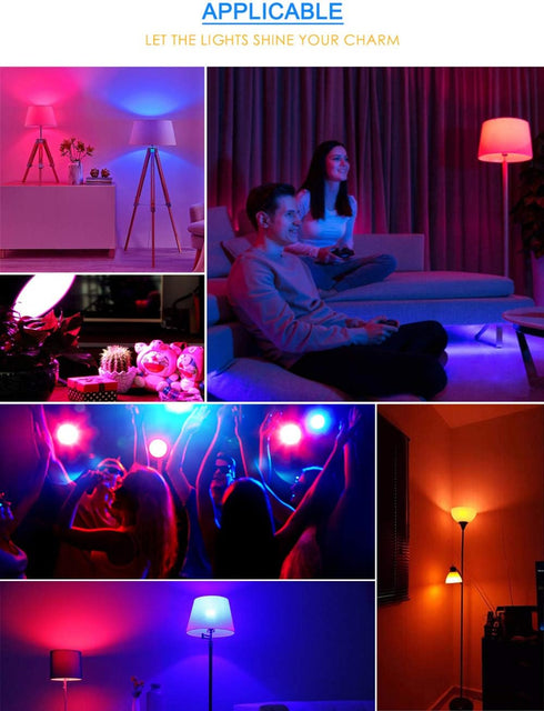 OMTO E26/E27 3W RGB Color Changing Spotlight, Dimmable with IR Remote Control, Pack of 5, Mood Ambiance Lighting