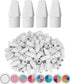 Mr. Pen White Pencil Top Erasers, 120 pc - Eraser Caps for Pencils, White Pencil Head Erasers
