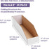 EXYGLO Cardboard Storage Bins 35 Pack, 15x4x4.5 Inch Cardboard Boxes, Corrugated Organizer Bins for Pantry, Shelves,