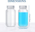Tatuo 24 Pcs Sample Bottle Wide Mouth Reagent Bottle 8.4oz with Lids, Translucent Plastic Bottles for Laboratories