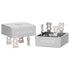 2Pcs Bridge Rectifier Diode: KBPC3010, AC to DC, 1000V 30A, 4 Pin, Full Wave Metal Housing