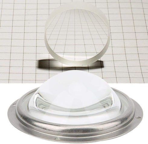 100mm/3.94in 60 20-200W -30~200 Walfront High Power LED Condenser Lens Beam Angle Optical Glass Aspheric Design