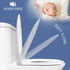WAAYAA Elongated Toilet Seat with Toddler Seat Built In Soft Close, Slow Close Family Toilet Seat with Potty Training