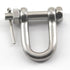 M6 D Shackle Anchor Shackle, Stainless Steel 304 D Ring Shackle with Cotter Pin for Cars, Trucks, Material Handling