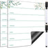 Outus 2 Pieces Magnetic Weekly Dry Erase Boards Erasable Weekly Calendars Whiteboard Planners