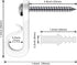 20Pcs SELEWARE White Q-Hanger Hooks for Outdoor String Lights, Screw-in Christmas Light Hooks for Hanging Patio, Fairy