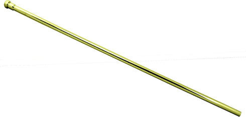 Westbrass D120-03 Brass Bullnose Faucet Riser Supply Line, 3/8" x 20", Polished Brass