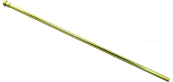 Westbrass D120-03 Brass Bullnose Faucet Riser Supply Line, 3/8" x 20", Polished Brass