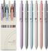 FIOVER 6Pcs Gel Pens 0.5mm, Fine Point Smooth Writing Black Gel Ink Pens for Journaling, Cute Aesthetic Gifts