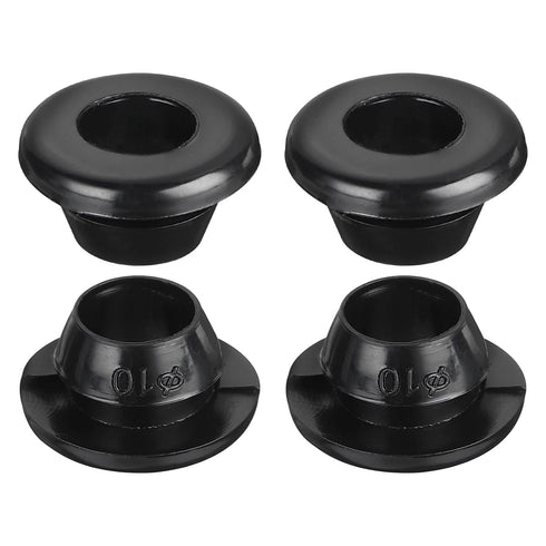 uxcell 10Pcs Rubber Grommets, 10mm Mount Dia for 8mm ID Rubber Hole Plugs, Black Wiring Grommets for Cable Protecting