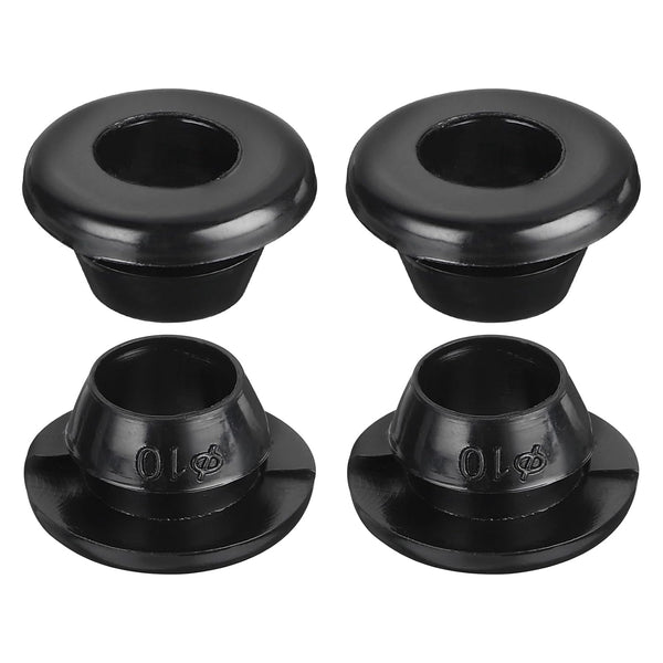 uxcell 10Pcs Rubber Grommets, 10mm Mount Dia for 8mm ID Rubber Hole Plugs, Black Wiring Grommets for Cable Protecting