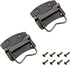 2Pcs Iron Spray Paint Chest Handles (76x60x60mm), Bronze Tone Chest Ring Pull Handle for Home Toolbox Suitcase Drawer