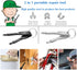 8Pcs Mini Keychain Screwdriver Set, Outdoor Portable EDC Multifunction Tool with Key Ring