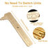 Brass Pocket Caliper - Double Scale Sliding Gauge, Mini Vernier Caliper for Measuring Jewelry