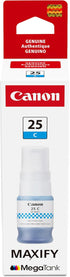 Canon GI-25 Genuine Cyan Ink Bottle, Compatible with Megatank GX2020, and GX1020 Printers