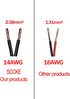 4.9FT 14AWG Battery Alligator Clip to SAE Connector Extension Cable, 12V Quick Release Adapter