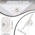 Honoson 16 Pcs Self Adhesive Caster Wheels, Mini Small Kitchen Appliance Rollers, 360° Swivel, White