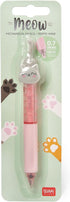 Legami Meow Mechanical Pencil, 1 Lead 0.7 mm HB Included, Diameter 1.2 cm, Ergonomic Silicone Handle for Precise Writing