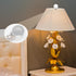 Biaungdo 2 Pack 1/4-27 Inch Glass Crystal Lamp Finial, Clear Lamp Finial Cap Knob Glass Ball Lamp Screw Top Lamp