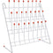TEHAUX Lab Drying Rack, Laboratory Beaker Drying Holder with 24 Pegs, Vertical Bottle Drying Rack for Lab