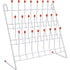 TEHAUX Lab Drying Rack, Laboratory Beaker Drying Holder with 24 Pegs, Vertical Bottle Drying Rack for Lab