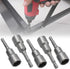 5Pcs Power Nut Driver Set, 1/4 Inch Hex Shank, Magnetic Quick Change Socket Adapter