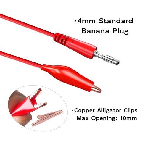 Goupchn Back Probe Kit with Banana Plug to Copper Alligator Clip, Automotive Test Leads Set for Car Repairing