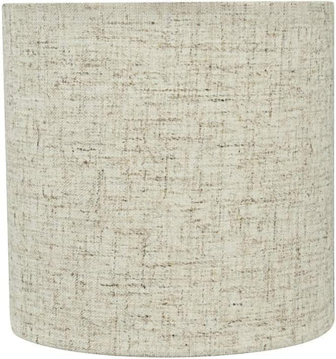 Aspen Creative 31196B Small Clip-On Drum Lamp Shade in Flaxen, 5" Top x 5"