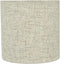 Aspen Creative 31196B Small Clip-On Drum Lamp Shade in Flaxen, 5" Top x 5"