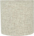 Aspen Creative 31196B Small Clip-On Drum Lamp Shade in Flaxen, 5" Top x 5"