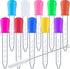 HiMo 10 Pack Liquid Pipettes Droppers, 5ml Clear Medicine Eye Dropper for Kids with Bulb Tip & Clean Brush