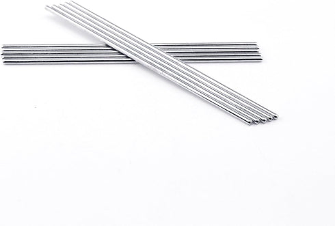 2mm x 100mm Model Straight Metal Round Shaft Rods, 10 Pieces