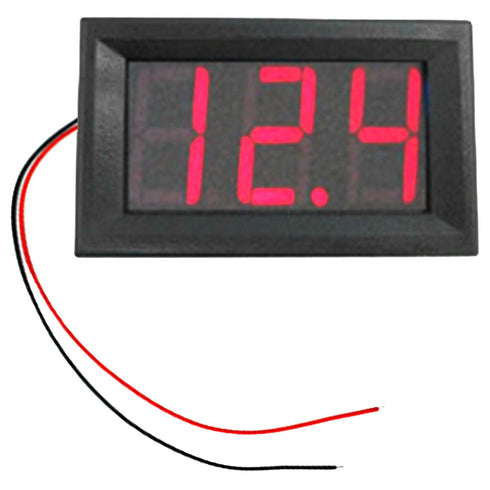 2-Pack Mini LED Digital Voltmeter, DC 4.5V to 30V Voltage Panel Meter for 6V 12V Electromobile