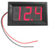 2-Pack Mini LED Digital Voltmeter, DC 4.5V to 30V Voltage Panel Meter for 6V 12V Electromobile