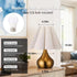 Dolymoly Small Table Lamp Pleated Table Lamp Fabric Shade Desk Lamp Gold Base Mini Bedside Nightstand Lamp with Beige