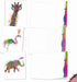 The Best Card Company - 10 Unique Blank Watercolor Animal Note Card Box Set, 4 x 5 Inch, Kids Greeting Cards