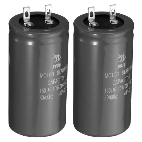 PATIKIL Motor Start Capacitor, 2 Pcs 150uf 300V 50/60Hz CD60 Running Capacitor for Air Conditioners