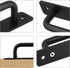 2 Pack Barn Door Pulls 5 Inch Garage Handles Long Base Handle Pull with Mounting Screws (128mm, 2 Pack)
