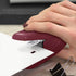 Plus Paper Clinch Compact Staple, Burgundy Wine, Staple Free